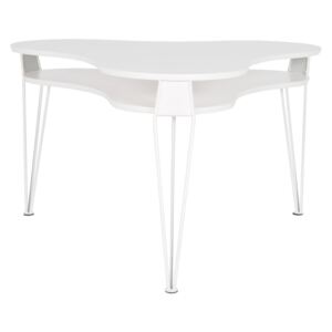 Bílý konferenční stolek s bílými nohami RGE Ester, šířka 88 cm