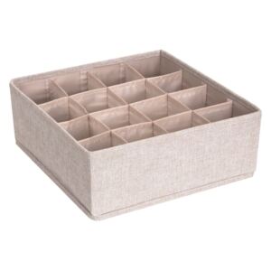 Béžový organizér do zásuvky s 16 přihrádkami Bigso Box of Sweden Drawer