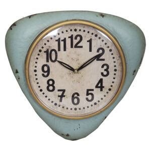 Modré nástěnné hodiny Antic Line Vintage