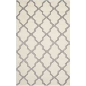 Vlněný koberec Ava 152x243 cm, bílý/šedý