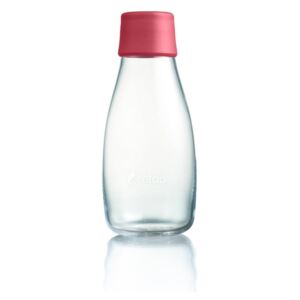 Malinově růžová skleněná lahev ReTap s doživotní zárukou, 300 ml