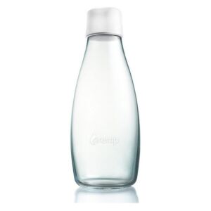 Mléčně bílá skleněná lahev ReTap s doživotní zárukou, 800 ml