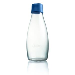 Tmavěmodrá skleněná lahev ReTap s doživotní zárukou, 500 ml