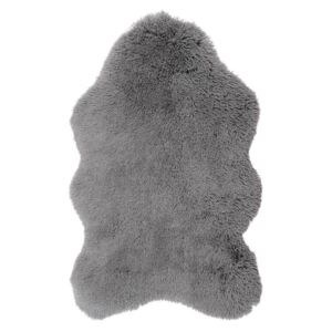 Šedý kožešinový koberec Ranto Soft Bear, 70 x 105 cm