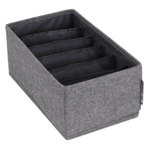Šedý organizér do zásuvky s přihrádkami Bigso Box of Sweden Drawer, 16,5 x 11 cm
