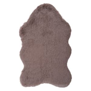 Hnědý kožešinkový koberec Floorist Soft Bear, 70 x 105 cm
