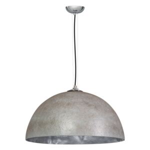 Šedo-stříbrné stropní svítidlo ETH Mezzo Tondo, ⌀ 50 cm