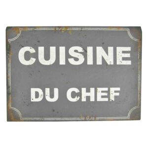 Plechová cedule Antic Line Cusine Du Chef