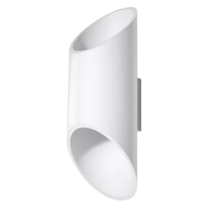 Bílé nástěnné světlo Nice Lamps Nixon, délka 30 cm
