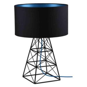 Stolní lampa Pylon černá/modrá