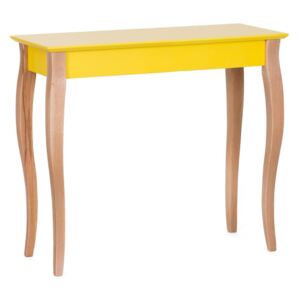 Žlutý odkládací stolek Ragaba Console, délka 85 cm