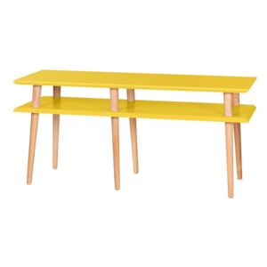 Žlutý konferenční stolek Ragaba Mugo, délka 119 cm