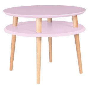 Růžový konferenční stolek Ragaba UFO, Ø 57 cm
