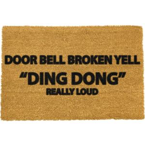 Rohožka Artsy Doormats Yell Ding Dong, 40 x 60 cm