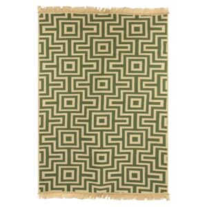 Zelený koberec Ya Rugs Kare, 80 x 150 cm