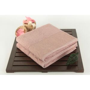 Sada 2 pudrově růžových ručníků Sal Dusty Rose, 50 x 90 cm