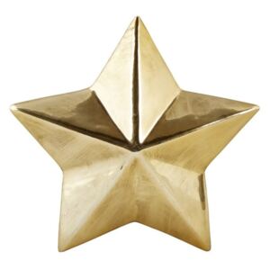 Dekorativní keramická hvězda ve zlaté barvě KJ Collection Ceramic Gold