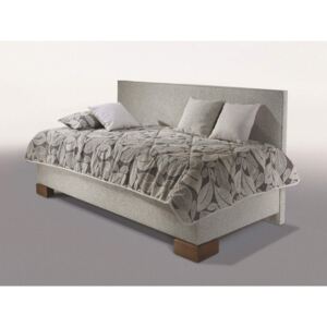 Čalouněná postel s úložným prostorem QUATRO 90x200 s dlouhým čelem