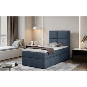 Moderní box spring postel Garda 90x200, modrá Savana