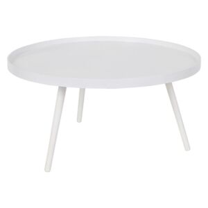Bílý konferenční stolek WOOOD Mesa, Ø 78 cm