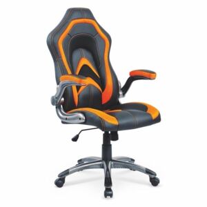 Halmar Kancelářská židle COBRA, černá/oranžová
