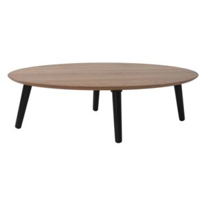 Ragaba Oválný konferenční stolek Otorten M, 110x70x45 cm, dub/černá