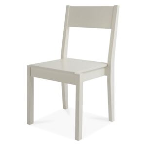 Bílá ručně vyráběná židle z masivního březového dřeva Kiteen Joki
