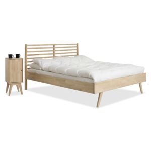 Ručně vyráběná postel z masivního březového dřeva Kiteen Notte, 160 x 200 cm