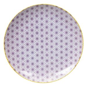 Fialový porcelánový talíř Tokyo Design Studio Star, ⌀ 25,7 cm