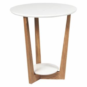 Konferenční stolek s podnožím z dubového dřeva Folke Arild, ⌀ 50 cm