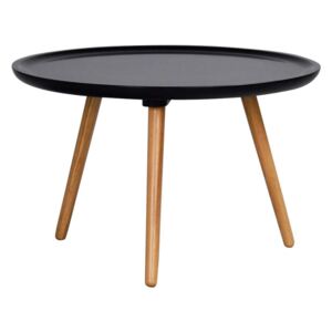 Černý konferenční stolek Folke Dellingr, ⌀ 55 cm