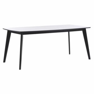 Černobílý jídelní stůl Folke Griffin, délka 190 cm