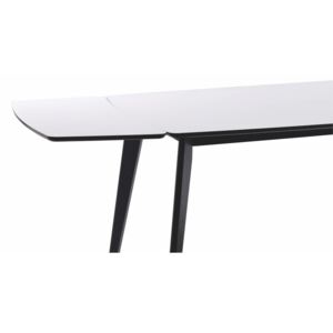 Černo-bílá přídavná deska k jídelnímu stolu Folke Griffin, 90 x 45 cm