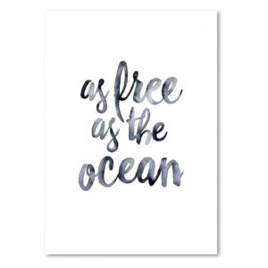 Plakát Leo La Douce As Free As The Ocean, 29,7 x 42 cm