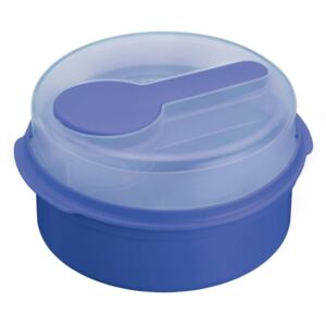 Modrý svačinový box Kitchen Craft Coolmovers Round