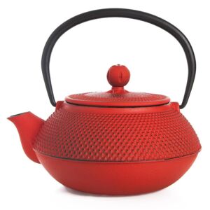 Červená litinová čajová konvice TasevLinden, objem 750 ml