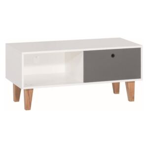 Bílo-šedý TV stolek Vox Concept