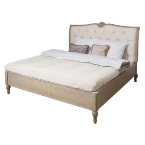 Béžová postel z březového dřeva Livin Hill Venezia, 180 x 200 cm
