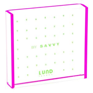 Rámeček na fotografie s růžovými hranami Lund London Flash Tidy, 8,3 x 7,7 cm