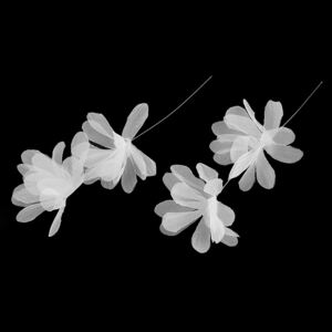 Monofilové svatební květy na silonu délka 16 cm 5 ks