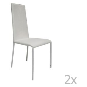 Sada 2 bílých židlí Esidra Salvator