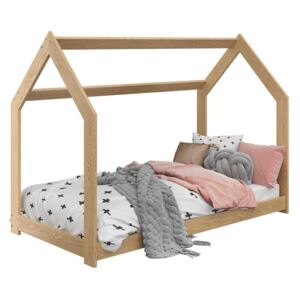 Dětská postel DOMEČEK D2 borovice 80 x 160 cm