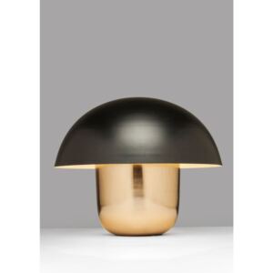 Stolní lampa ve zlaté barvě s černým stínítkem Kare Design Mushroom