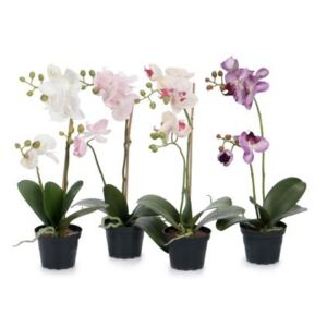 Animadecor Umělá květina - Orchidea v květináči mix