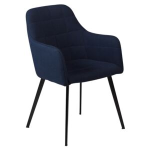 Tmavě modrá jídelní židle s područkami DAN–FORM Embrace
