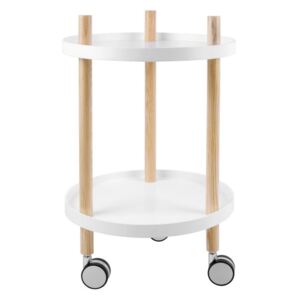 Pojízdný dvoupatrový stolek Leitmotiv Fushion