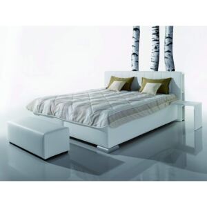 Manželská postel čalouněná s úložným prostorem LIBRO 160x200 s roštem ND 4, bez matrace
