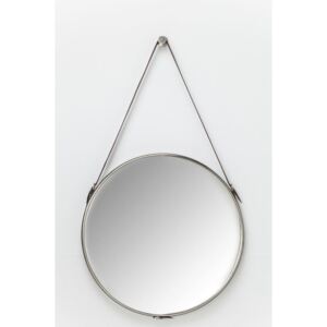 Nástěnné zrcadlo ve stříbrné barvě Kare Design Hacienda, Ø 61 cm