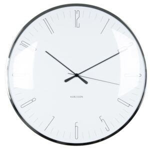 Nástěnné hodiny Glass white 40 cm bílé - Karlsson