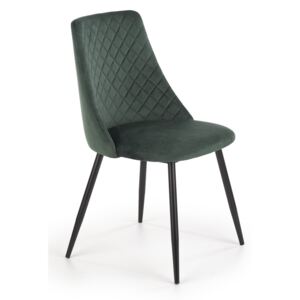 Moderní Židle čalouněná Lahvově zelené RITA